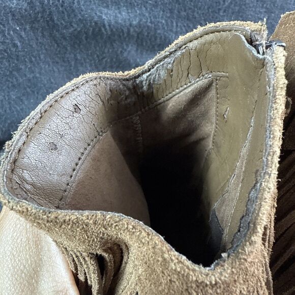 Sam Edelman Women's Benjie Western Fringe Ankle Bootie Golden Caramel, US 7 - Picture 5 of 14